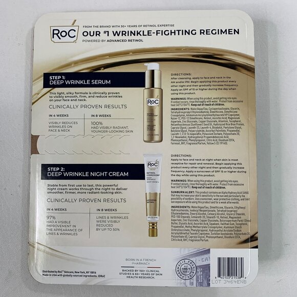 RoC Retinol Correxion Deep Wrinkle Serum & Night Cream Set - Picture 5 of 8